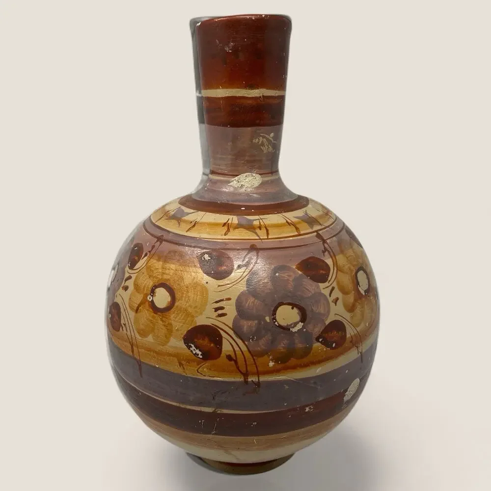 Vintage Studio Pottery Vase 13” Large 70s MCM Boho Earth Tone - Picture 4 of 6